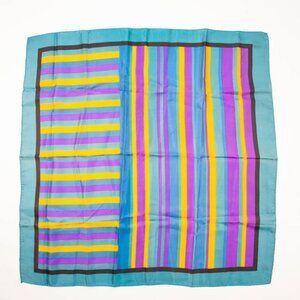 Metallic Stripes Scarf Vintage Accessories made in Japan